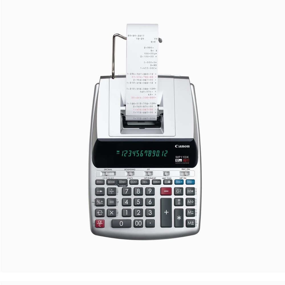 Canon Desktop Printing Calculator with Clock and Calendar